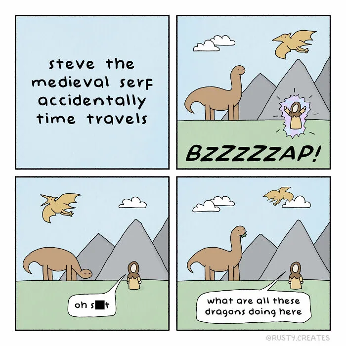 I Create Comics With Silly Humor And Random Twists, And Here Are 35 New Ones From This Year So Far