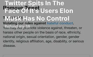 Twitter Spits In The Face Of It's Users Elon Musk Has No Control