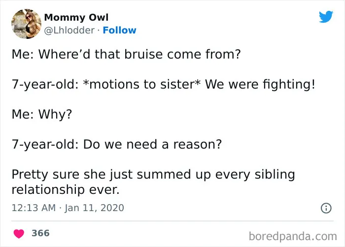 50 Hilarious Tweets From Parents That Sum Up What It’s Like Having To Raise Siblings