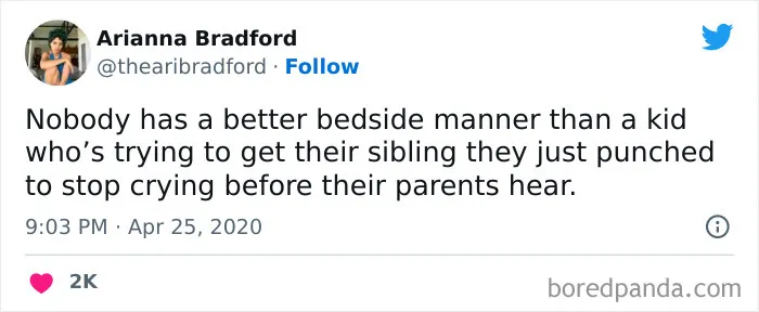 50 Hilarious Tweets From Parents That Sum Up What It’s Like Having To Raise Siblings