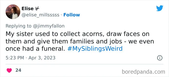 30 Of The Best Answers To Jimmy Fallon’s “My Sibling’s Weird” Challenge