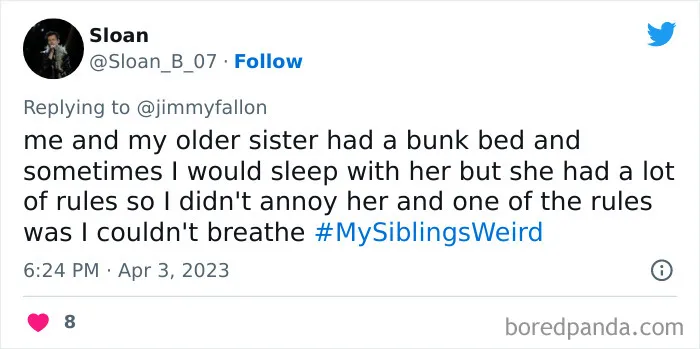 30 Of The Best Answers To Jimmy Fallon’s “My Sibling’s Weird” Challenge