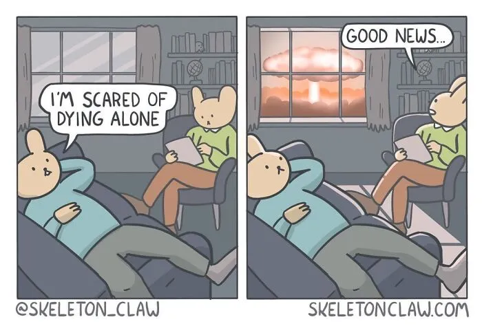 27 Funny And Sometimes A Little Dark Comics By Skeleton Claw (New Pics)