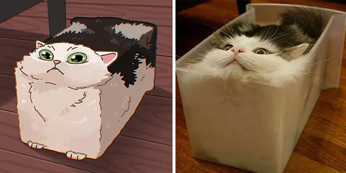 Funny Images Of Cats Found On The Internet Get Transformed Into Cute Illustrations By This Artist (31 Pics)