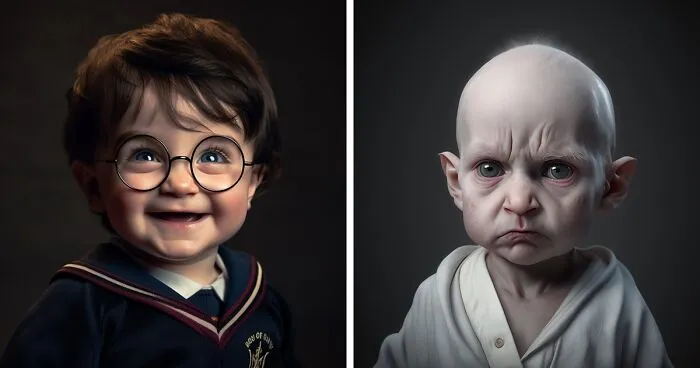 I Used An AI Image Generator To Turn Harry Potter Characters Into Toddler Versions Of Themselves