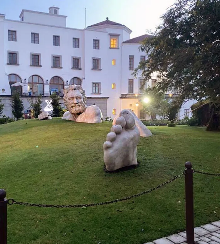This Sculpture Of A Sunken Giant. Guatemala City