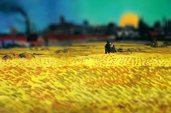 Sunset: Wheat Fields Near Arles, 1888