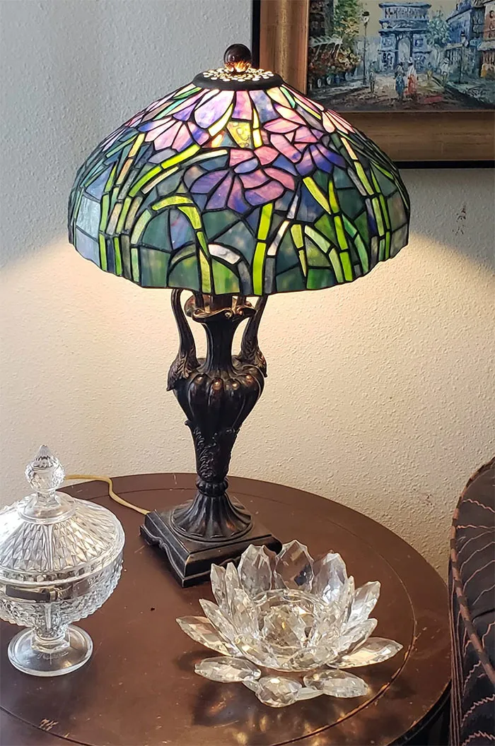 I Gasped When I Saw This Lamp At A Goodwill In Coral Springs Florida. And Only $10! I Grabbed It While Giggling And Ran.  I Love Lamp