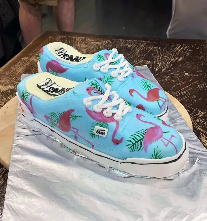 This Cake My Mom Made Me For My Birthday. She Is Not A Professional Of Any Kind. I Have A Lot Of Vans