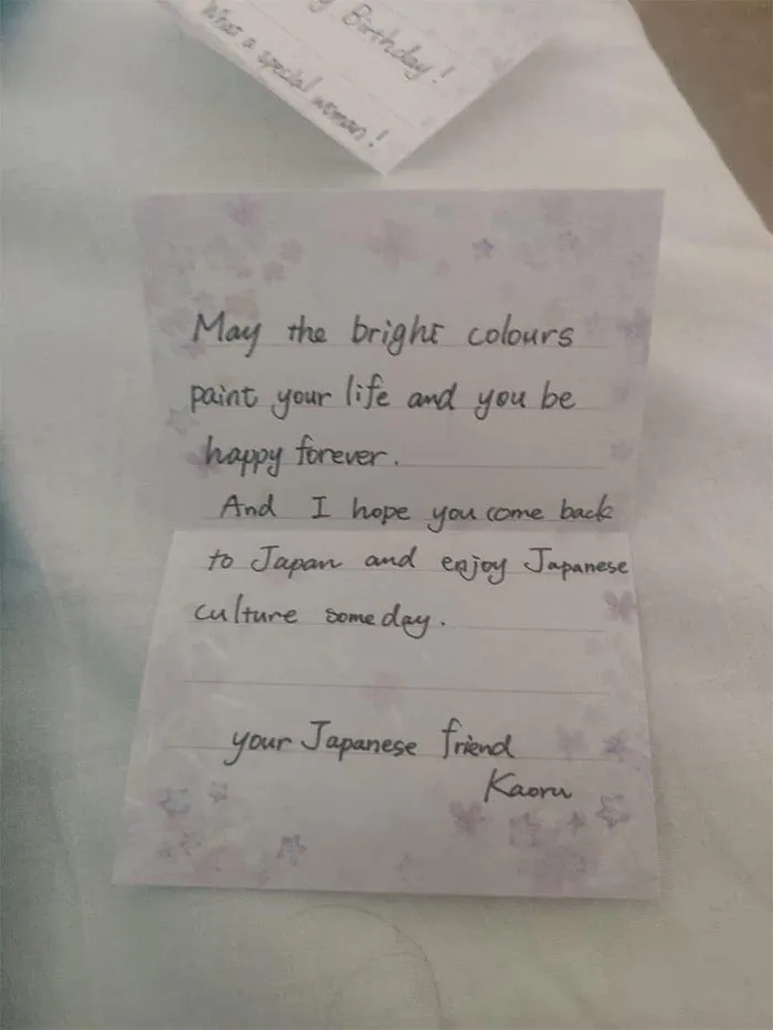 My Wife Was Visiting Me In Japan When She Suddenly Fell Ill On Her Birthday, When The Nurse Found Out That She Had To Celebrate Her Birthday Alone, She Gifted Her This!