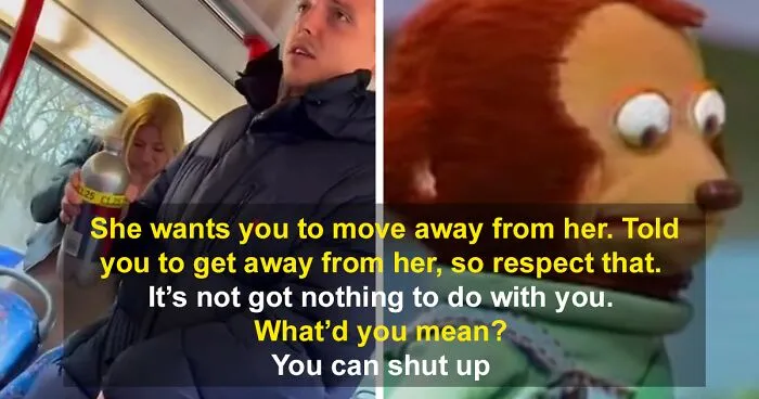 Woman Defended By Fellow Passengers After Random Guy Tries To Sit Next To Her On Empty Bus
