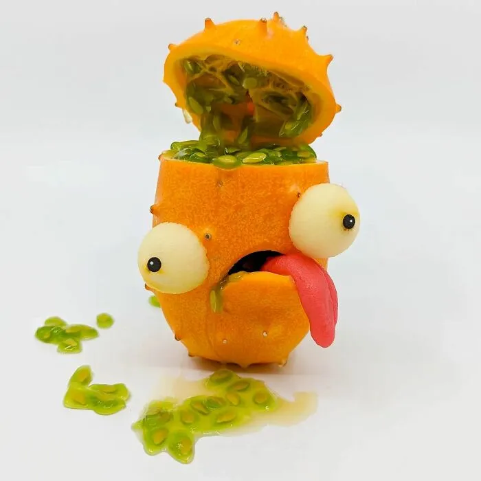 35 Humorous Food Art That This Artist Made By Adding Funny Faces On Top Of Her Creations
