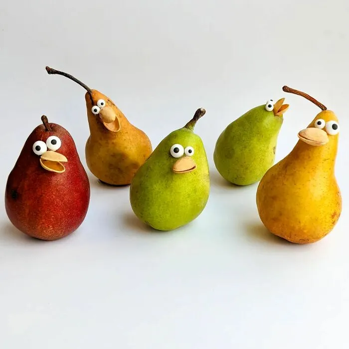 35 Humorous Food Art That This Artist Made By Adding Funny Faces On Top Of Her Creations
