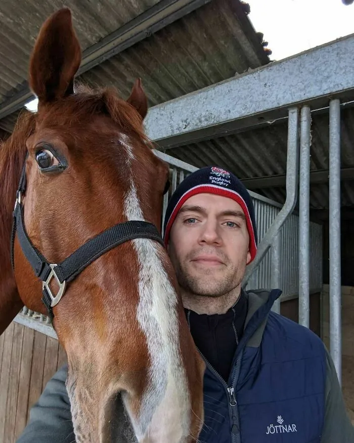 Henry Cavill With Zeus