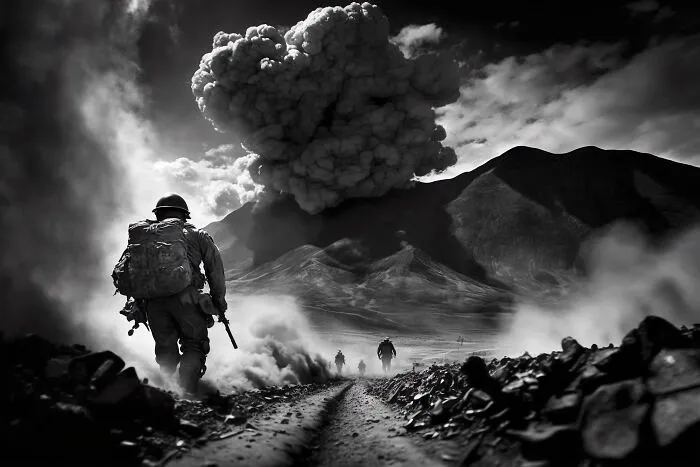 War, Irak 2003 By Baptiste Hugnet