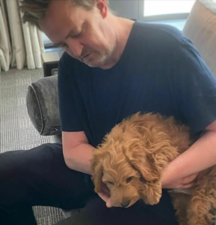 Matthew Perry With Alfred