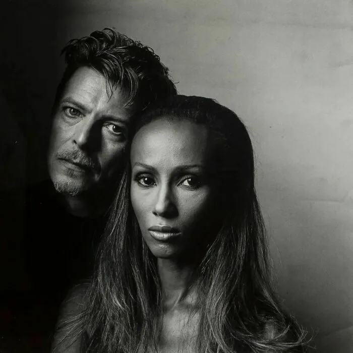David Bowie y su esposa Iman