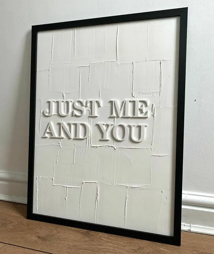 "Just Me And You" painting