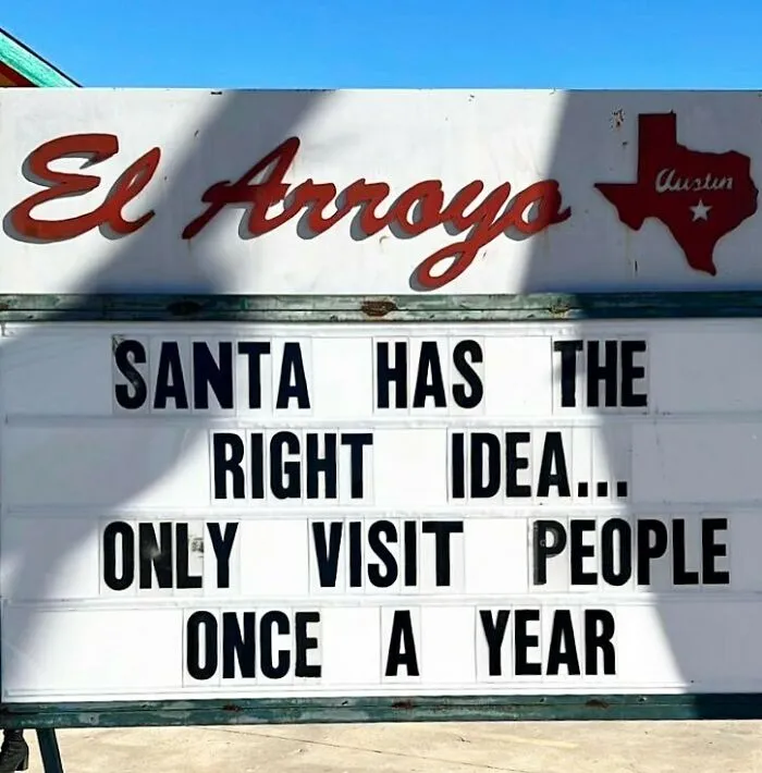 20 Divertidísimos carteles de nuestro restaurante favorito 'El Arroyo', en Texas