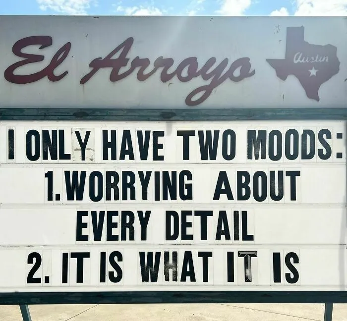 20 Divertidísimos carteles de nuestro restaurante favorito 'El Arroyo', en Texas