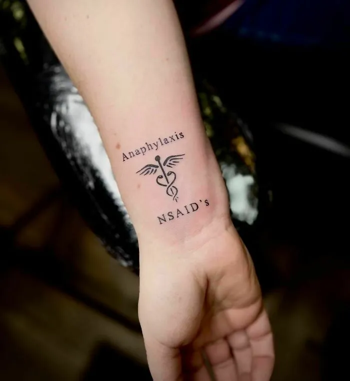 Medical Wrist Tattoo