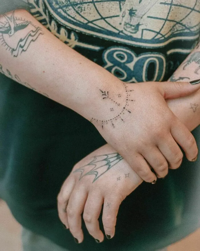 Ornamental Wrist Jewelry Tattoo