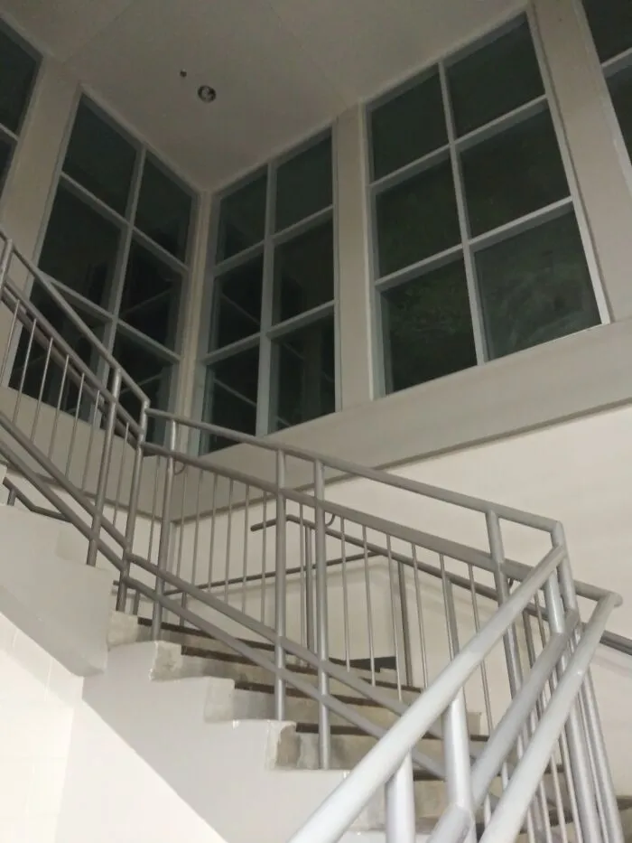 School Stairwell At Night