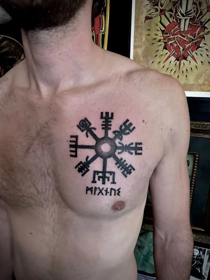 Vegvisir And My Name In Elder Furthark Runes