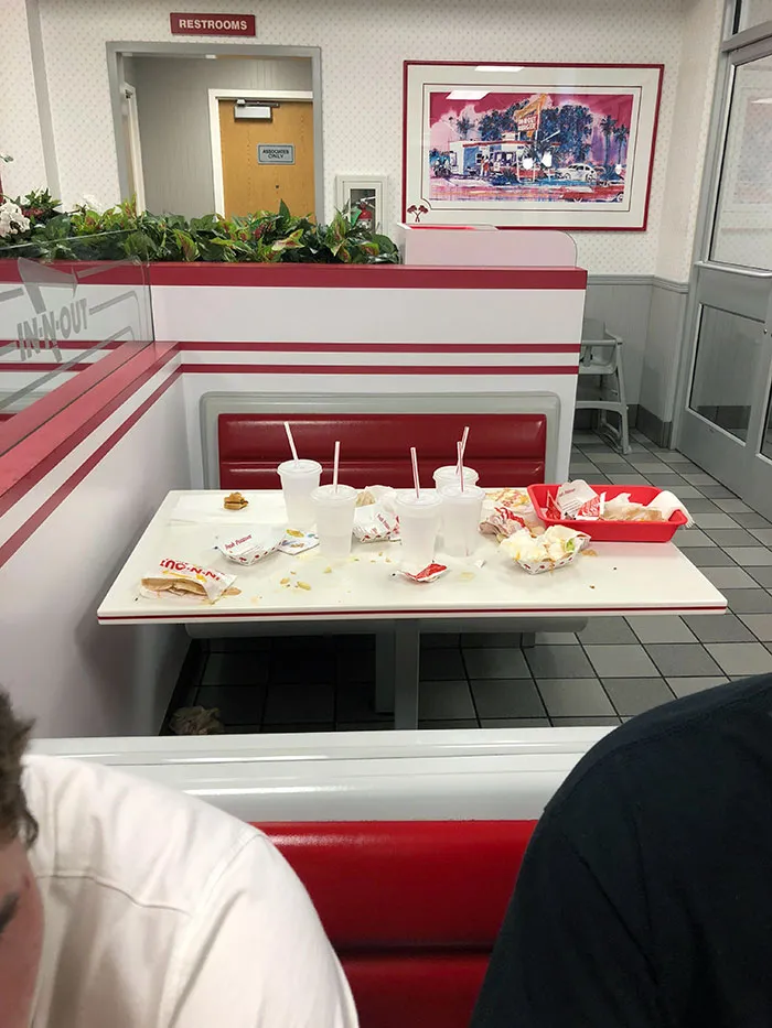 People Who Leave Tables Like This