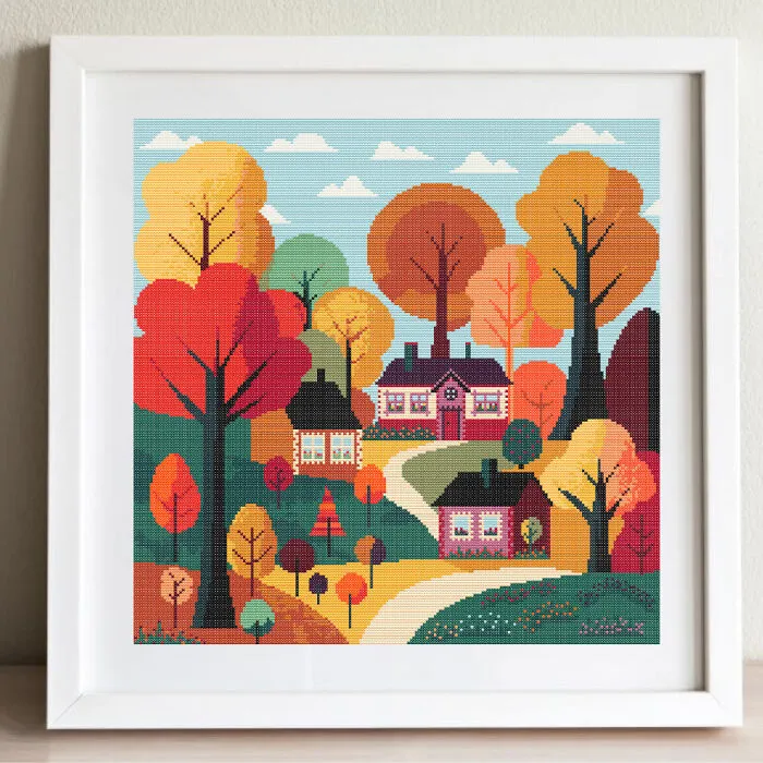 Landscape In Cross-Stitch Patterns (10 Pics)