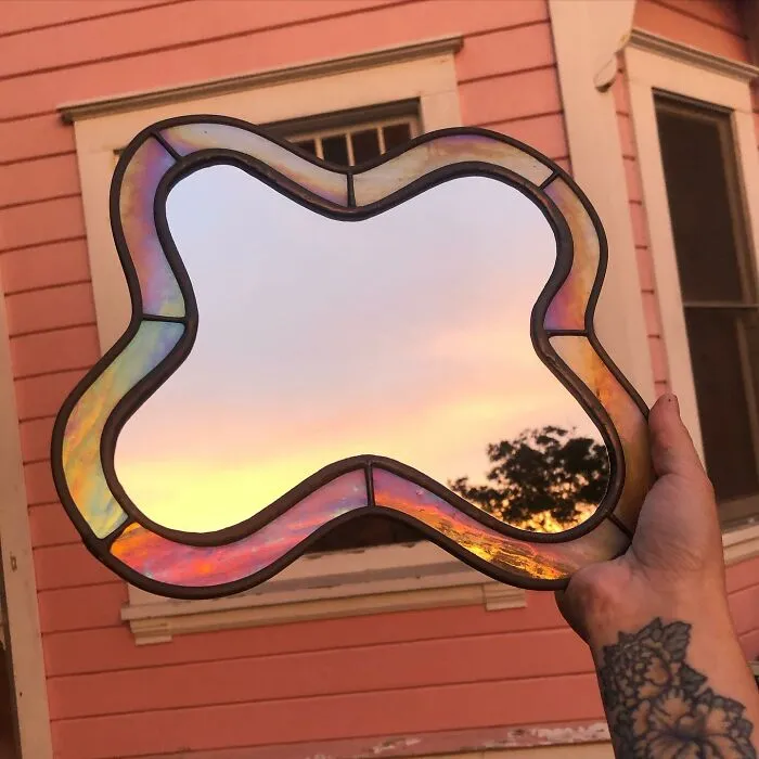 This Artist Creates Wavy, Psychedelic-Looking Mirrors (35 Pics)