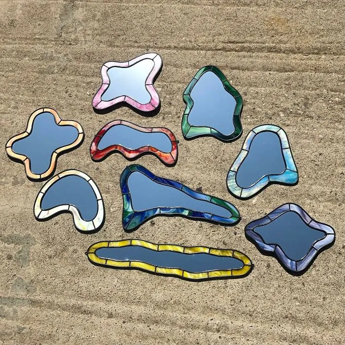 This Artist Creates Wavy, Psychedelic-Looking Mirrors (35 Pics)