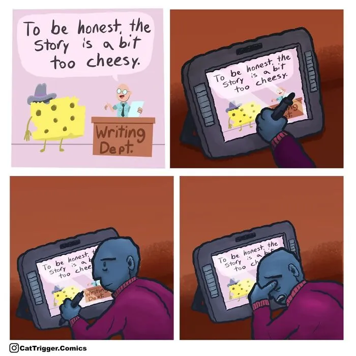 Here Are 40 Hilariously Twisted Comics With Unexpected Endings By “Cat Trigger” (New Pics)