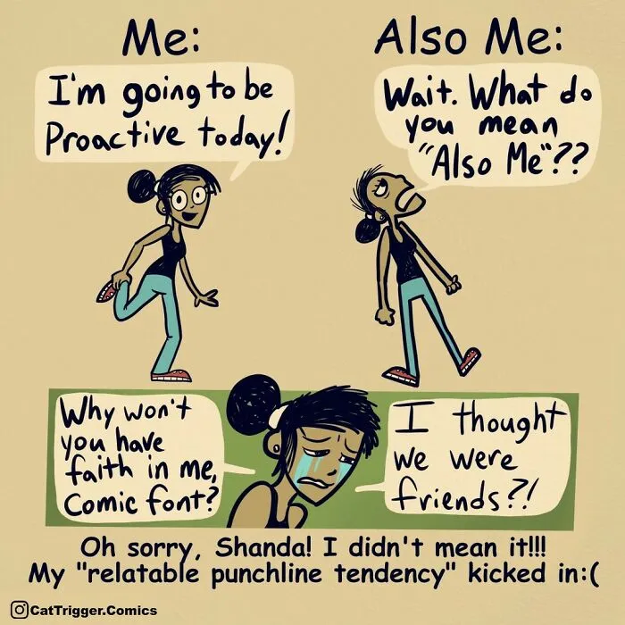 Here Are 40 Hilariously Twisted Comics With Unexpected Endings By “Cat Trigger” (New Pics)