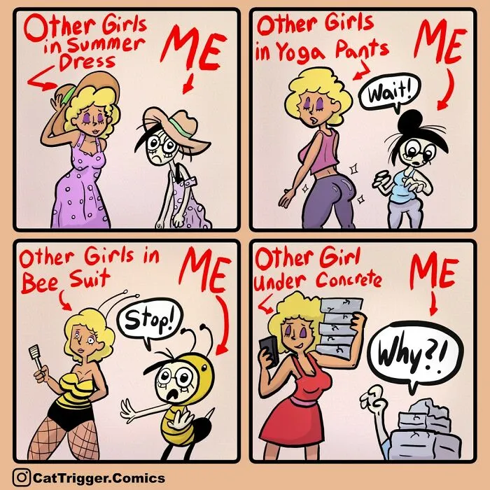 Here Are 40 Hilariously Twisted Comics With Unexpected Endings By “Cat Trigger” (New Pics)
