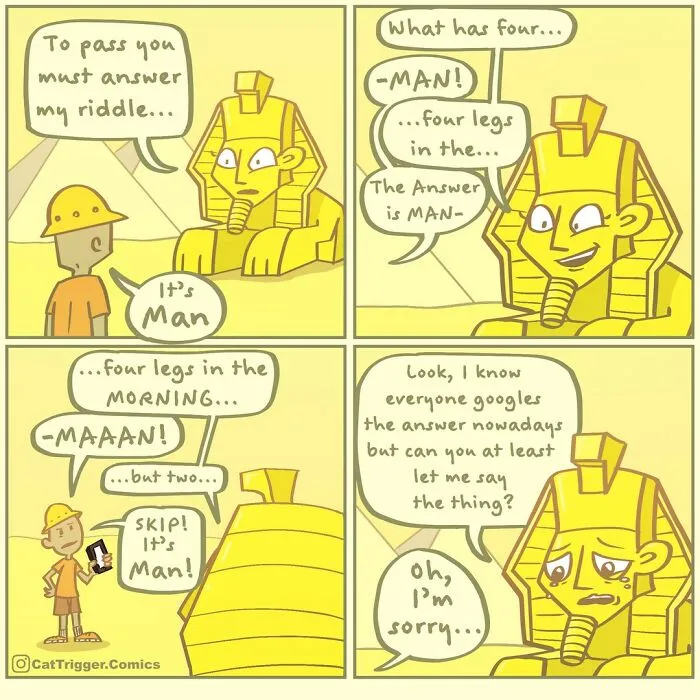 Here Are 40 Hilariously Twisted Comics With Unexpected Endings By “Cat Trigger” (New Pics)