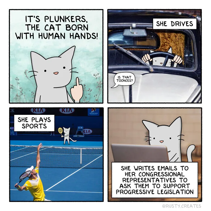 I Create Comics With Silly Humor And Random Twists, And Here Are 35 New Ones From This Year So Far