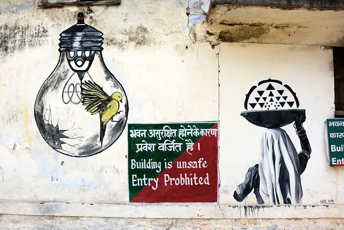 Unsafe Building, Beatles Ashram, Rishikesh, India