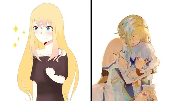 Twitter Artists Reveal Their First And Their Most Recent Artworks To Compare Their Art Improvement Over The Years (30 Pics)