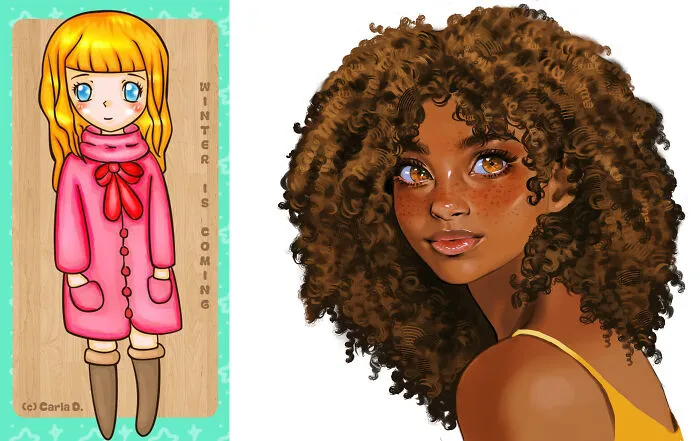 Twitter Artists Reveal Their First And Their Most Recent Artworks To Compare Their Art Improvement Over The Years (30 Pics)