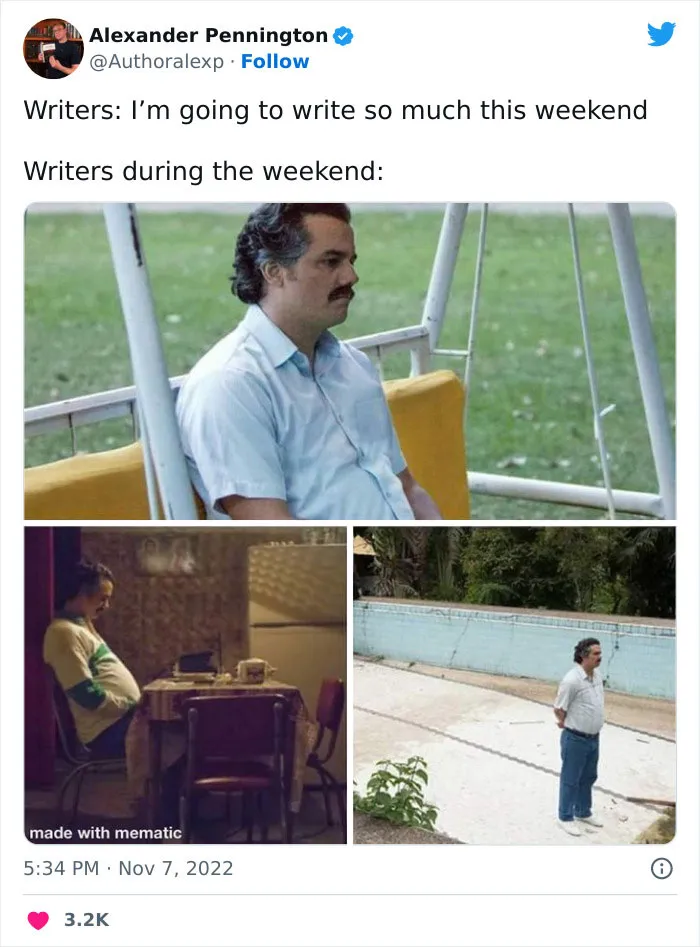 30 Comically Spot-On Tweets About Writing, Reading, And Everything In Between, As Pointed Out By This Author