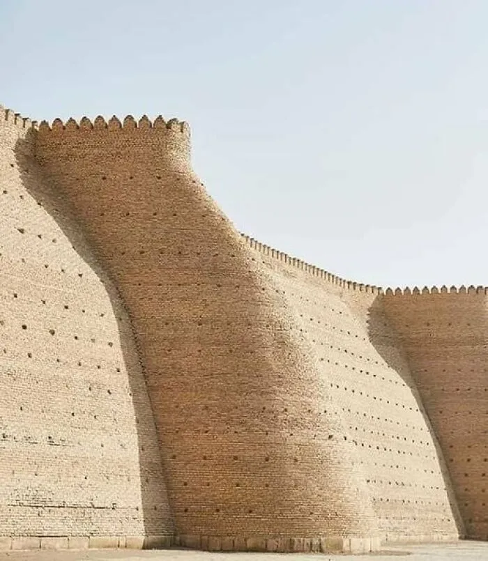 The Ark (Узб. Ark, Перс. ارگ بخارا‎) Of Bukhara Is A Massive Fortress Located In The City Of Bukhara, Uzbekistan . 5 -20 Centuries