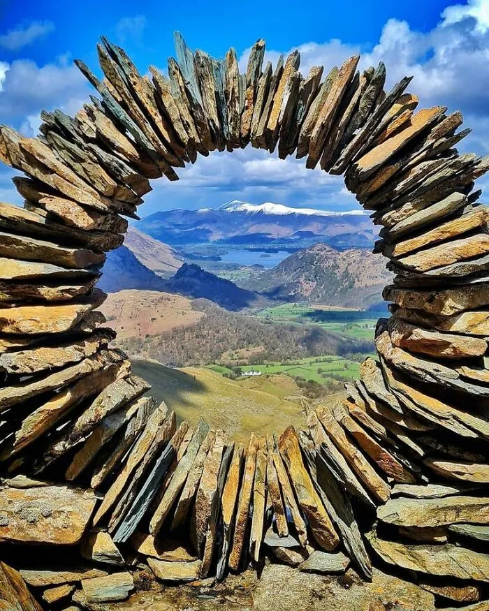 A Mysterious Unknown Artist Is Believed To Have Created A Rock Formation In The Lake District Known As The Borrowdale Banksy