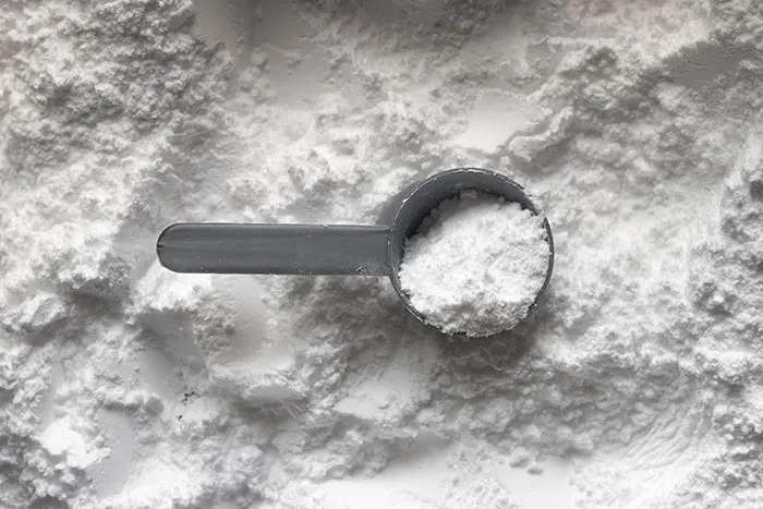 Talcum powder with cup