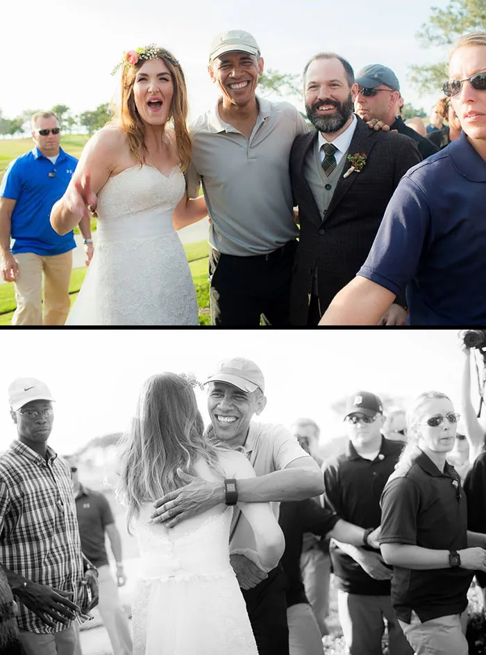 So This Happened At Yesterday's Wedding. The President Was In San Diego This Weekend At The Venue Where We Were Photographing A Gorgeous Wedding, And We Caught It All