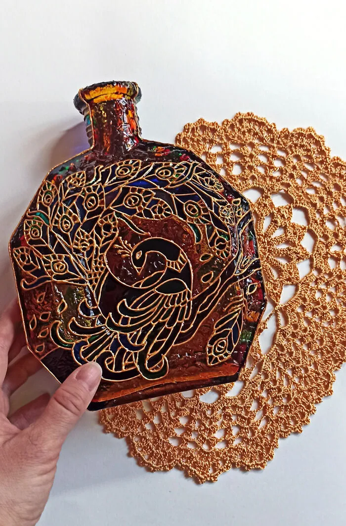 I Gave Second Life To A Very Old Cognac Bottle By Turning It Into A Lamp