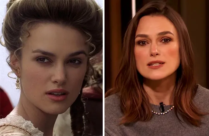 Keira Knightley At 18 And At 38 Years Old