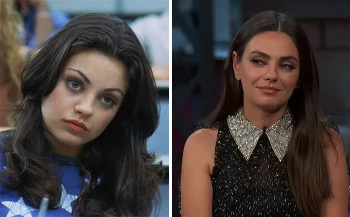 Mila Kunis At 18 And At 39 Years Old