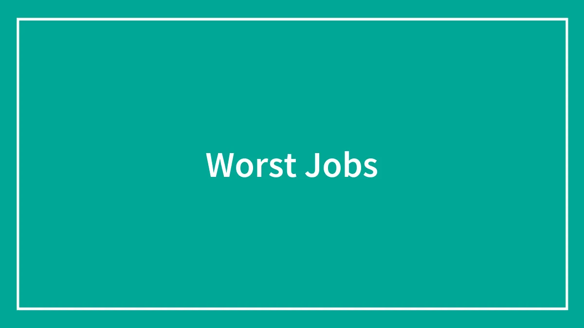 64 Of The Worst Jobs Ever, As Shared By People On The Internet