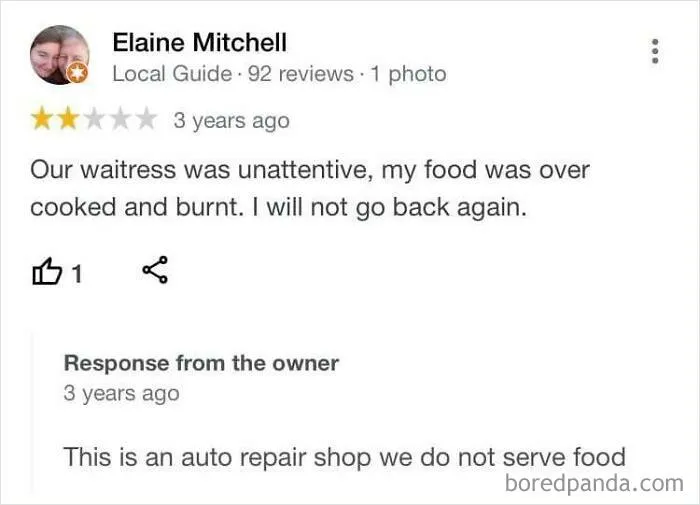 The Food At This Shop Sucked!
